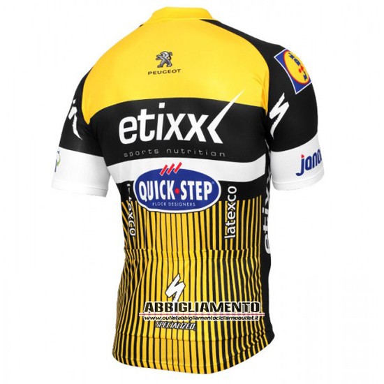 Abbigliamento Etixx Quick Step 2016 Manica Corta E Pantaloncino Con Bretelle Giallo E Nero - Clicca l'immagine per chiudere